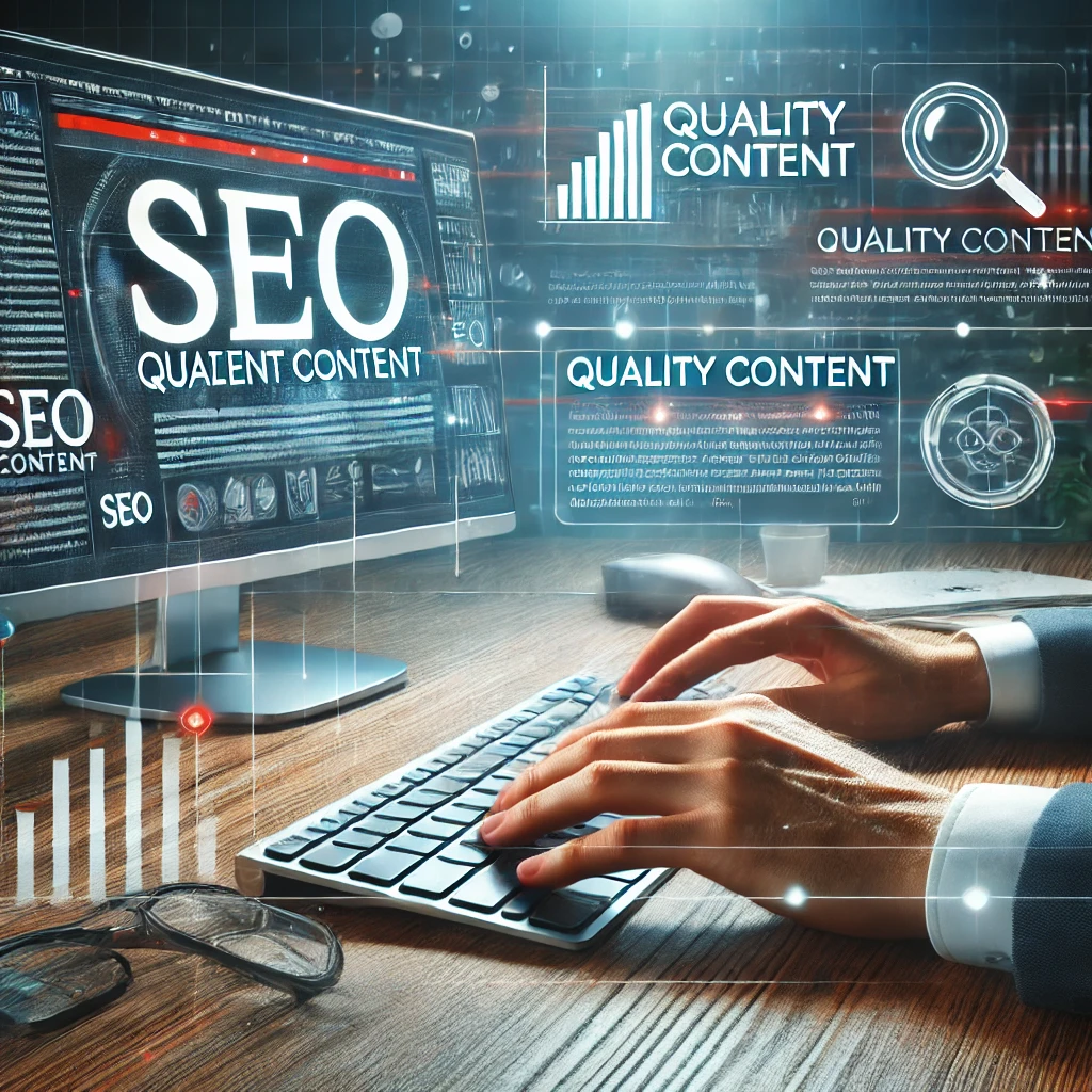 Mains humaines tapant sur un clavier illustrant les valeurs de RedacPourDemain, mettant en avant la rédaction web SEO et l'optimisation du contenu sur l'engagement et l'expertise