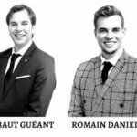 Portraits de Thibaut Guéant et Romain Daniellou, cofondateurs de LandQuire, spécialisés dans l'investissement foncier aux États-Unis.