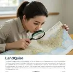 Une personne regarde une carte des États-Unis avec une loupe pour un Investissement foncier US