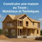 Construction d'une maison au Texas avec structure bois et dalle béton – construire maison Texas matériaux techniques