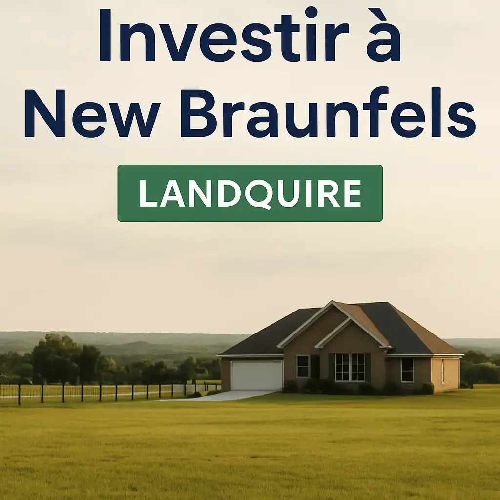 Maison moderne à New Braunfels dans un quartier résidentiel, illustration du marché immobilier dynamique au Texas