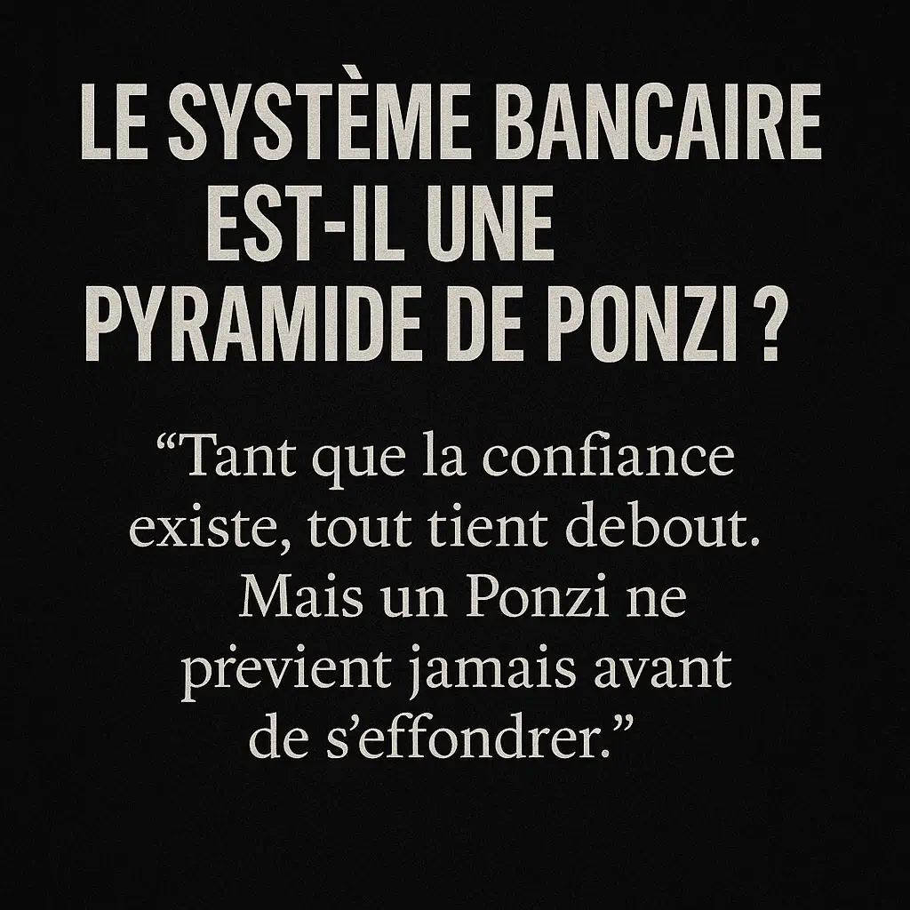 système bancaire ponzi : Citation sur le système bancaire Ponzi dans un style whistleblower sombre