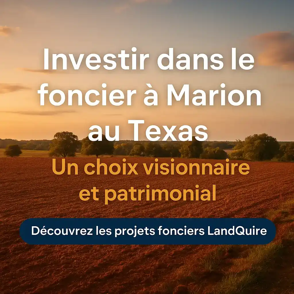 Investir dans le foncier à Marion au Texas – illustration foncière et opportunité stratégique