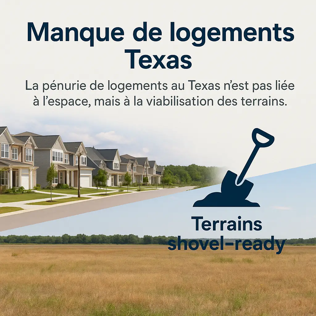 Manque de logements Texas – pression immobilière et terrains shovel-ready