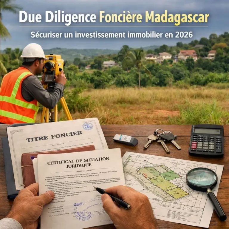 due diligence foncière Madagascar vérification juridique terrain et titre foncier avant investissement immobilier