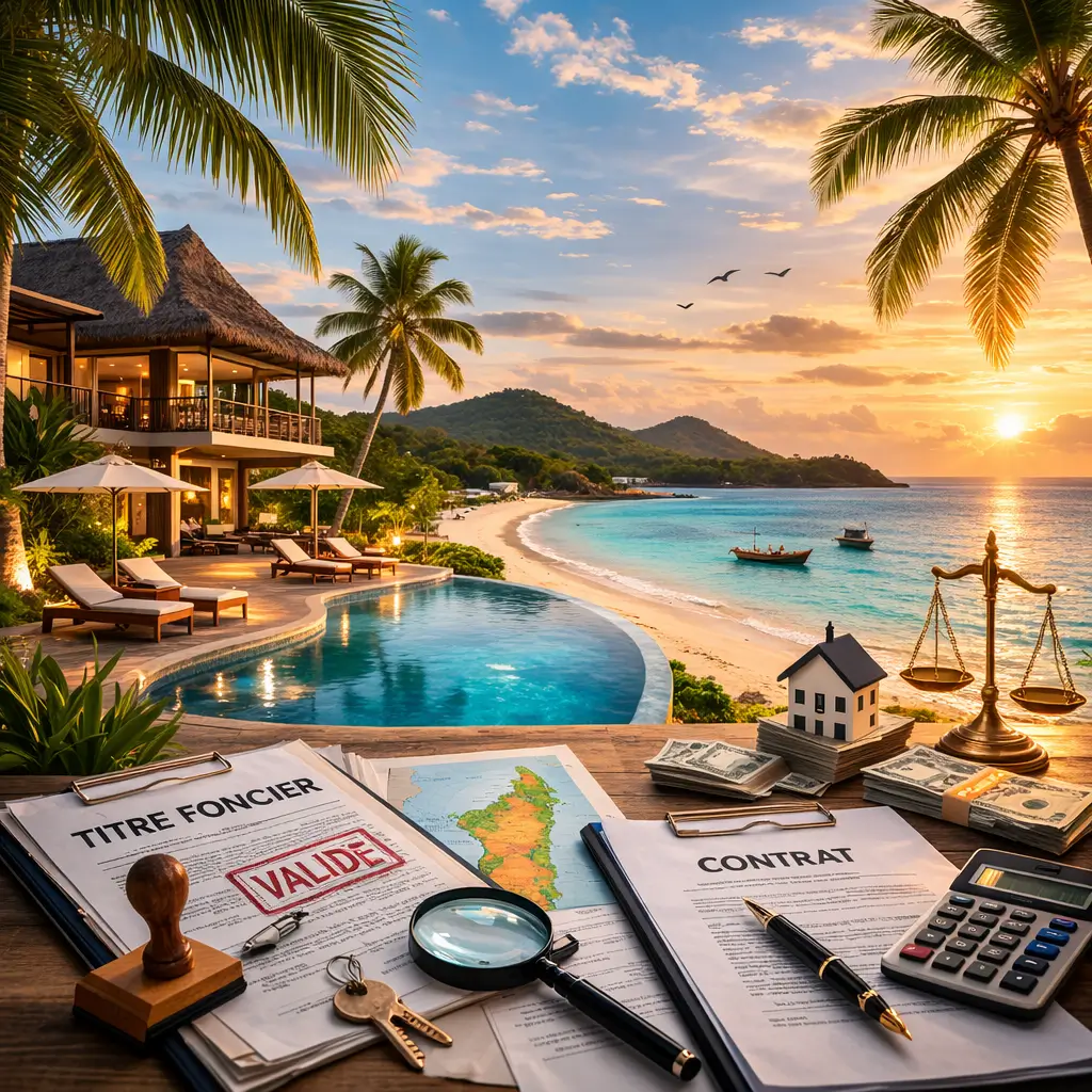 Investissement hôtelier à Madagascar illustrant la sécurisation foncière, le cadre légal et la rentabilité d’un projet hôtelier en zone littorale.