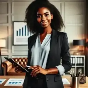 femme-noire-courtier-en-créadit-larenuion-france (1) image d'une femme noire Courtier en Crédit